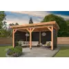 Pérgola ODENSE tipo 4 - 550x378x266,3cm - paredes negras - PORTADA