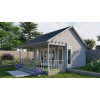 Bungalow de madera OLAUG portada gris