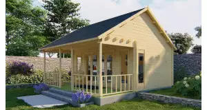 Bungalow de madera OLAUG portada