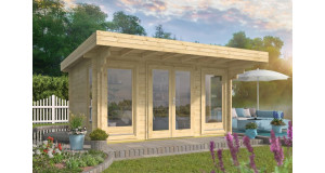 Casas de madera moderna doble acristalamiento LORY - HOBYCASA portada