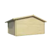 Casas de madera doble acristalamiento PARIS detras