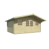 Casas de madera doble acristalamiento PARIS delante