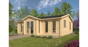 Cabaña de madera MULLINGAR - HOBYCASA portada