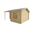Casas de madera JOHAN render lateral