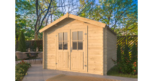 Caseta de Jardin barata SEVILLA de 3x3 en 34mm Portada 