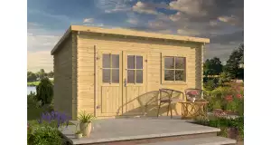 Caseta de Madera Prefabricada BARCELONA - INCOLORO