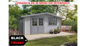 Casas de madera LEIPZIG - Gris oferta