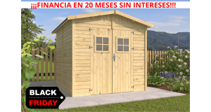 Cobertizo de madera Linares - 6 m2 - Diáfana - Portada