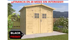 Cobertizo de madera Linares - 6 m2 - Diáfana - Portada