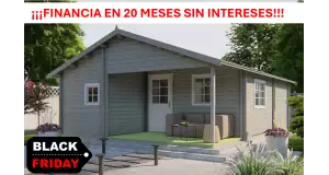 Casas de madera doble acristalamiento JAVEA - GRIS oferta