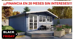 Casas de madera Tenerife diáfana  - Hobycasa azul OFERTA