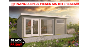 Casas de madera modernas FLOW gris OFERTA