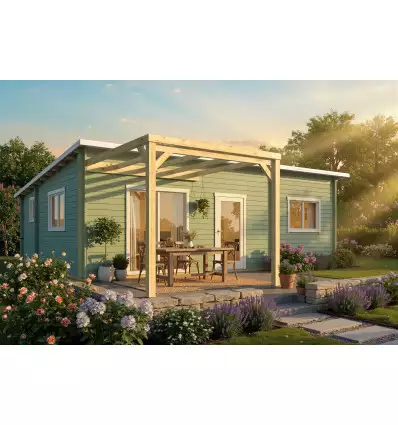 Pérgola Descubierta Anexa Jijona  290x290 cm