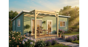 Pérgola Descubierta Anexa Jijona  290x290 cm