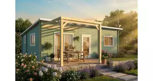 Pérgola Descubierta Anexa Jijona  290x290 cm