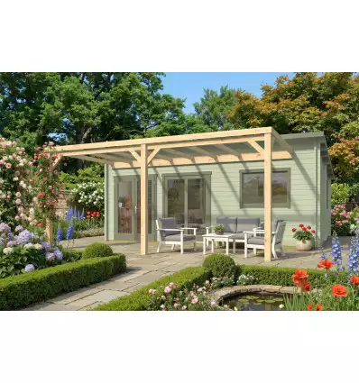 Pérgola Descubierta Anexa ZAMORA 290x570