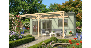 Pérgola Descubierta Anexa ZAMORA 290x570