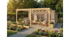 Pérgola Descubierta Anexa ROSES 400x570