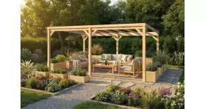 Pérgola Descubierta autoportante 400x570 ROSES-C 