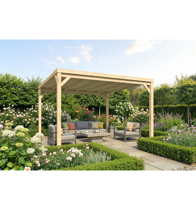 Pérgola Descubierta Autoportante 400X400 BLANES-C