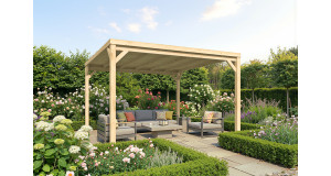 Pérgola Descubierta Autoportante 400X400 BLANES-C