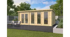 Casas de madera GABRIELLA frontal incoloro