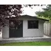Casas de madera con climalit HENDRICK jardín