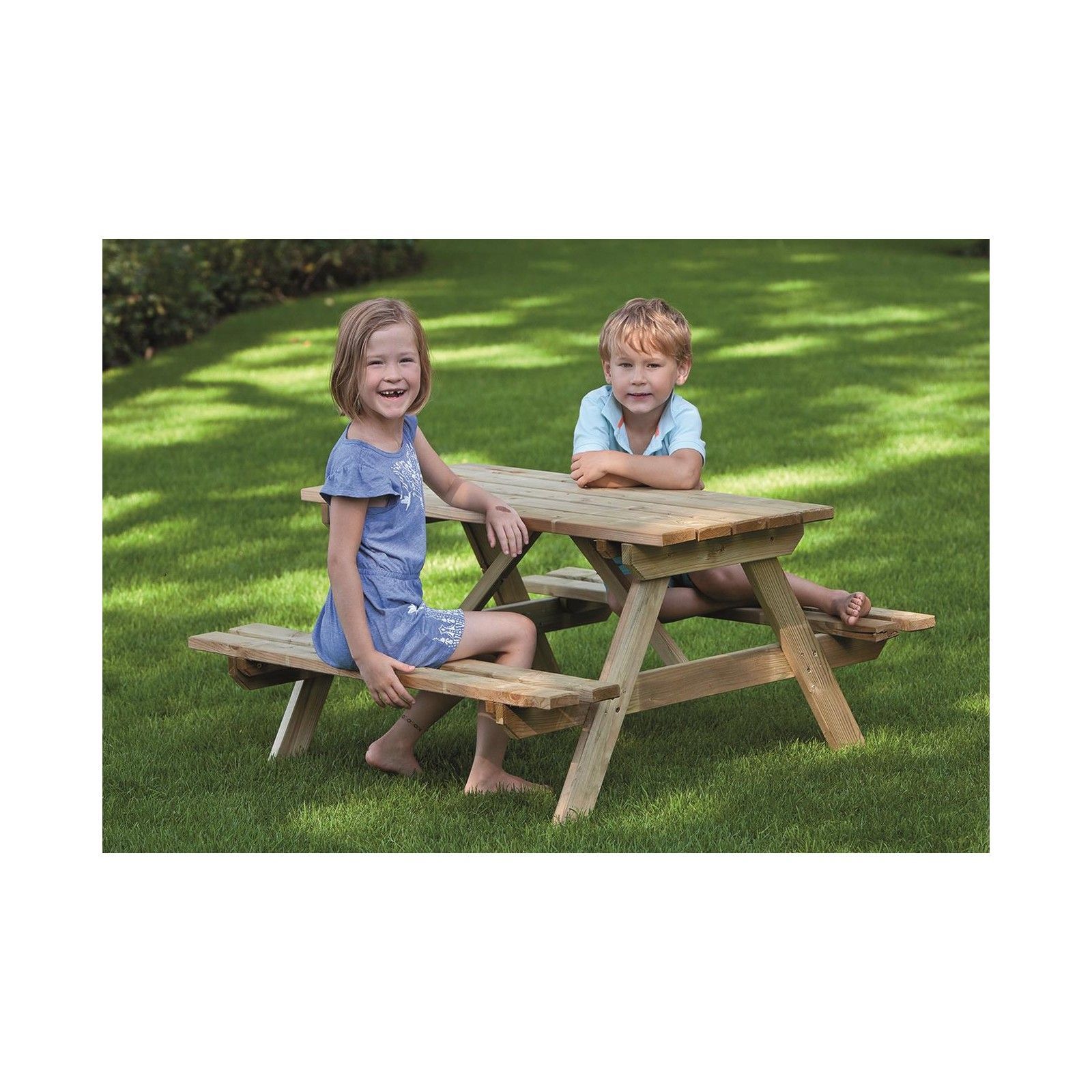 Mesa de pino tratada infantil