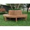 BANCO CIRCULAR PARA ARBOL EN MADERA DE TEKA - MONTAJE CLIENTE