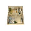 Mini casas de madera con altillo LLANES - PLANO INTERIOR PLANTA BAJA