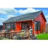 Casa de madera BIG BEN- HOBYCASA rojo