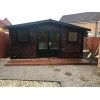 Casas de madera prefabricadas JACKALYN - HOBYCASA negro