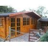 Casas de madera Tenerife diáfana  - Hobycasa roble
