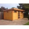 Casa de madera moderna -498x298 cms - 28 MM MONTAJE AL SOL