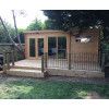 Casas de madera modernas FLOW frontal terraza