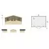 Casas de madera doble acristalamiento PARIS - plano