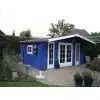 Casas de madera GUSTAV - LASUR AZUL Y BLANCO