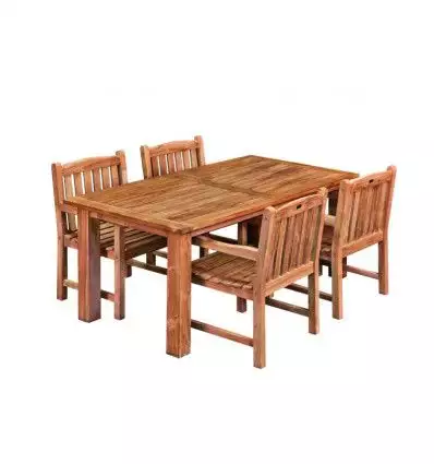 MESA DE JARDÍN DE TEKA MODERNA MEDIDAS 250X100 CMS