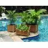 JARDINERA DE TECA  DE 45X45 CMS - EJEMPLO