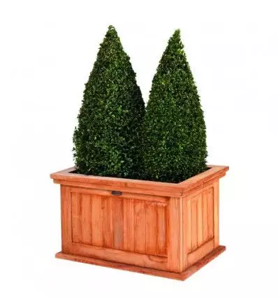 JARDINERA DE TECA  DE 58x40 CMS