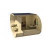 SAUNA EN FORMA OVAL DE ABETO DE 405X240 CMS INTERIOR SAUNA