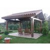  Porche de madera a 2 aguas 600x400 – HOBYCASA jardin vista lateral