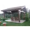  Porche de madera a 2 aguas 600x400  – HOBYCASA jardin vista lateral