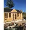 Cabañas de madera CLOCKHOUSE TREVOR - frente construcción