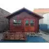 Casas de madera con altillo BERLIN - lasur frontal