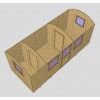 Mini casa sobre ruedas de 600x237 GYPSY CARAVAN - CON DIVISIONES