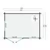 Casitas de madera 350X250 - 40MM PHILIP plano