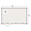Casas de madera 550X350 - 40MM SOPHIE plano