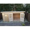 Casas de madera modernas modelo RHON PUERTAS ABIERTAS