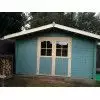 Casas de madera MURCIA  color azul- HOBYCASA